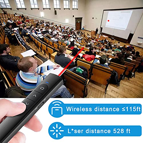 image for WEUYUIAF Presentation Clicker Wireless Presenter Remote USB Control PP