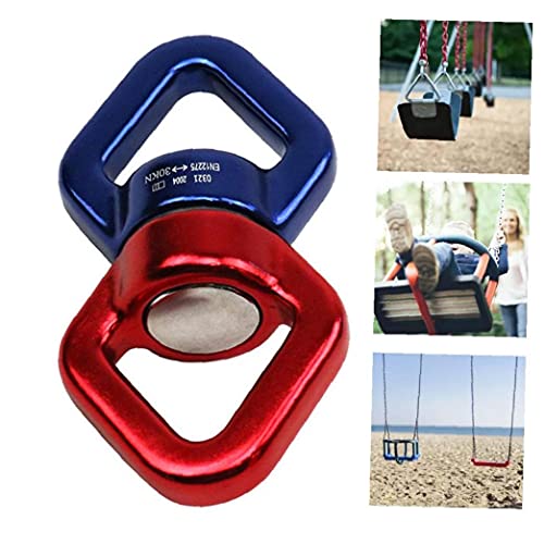 Touw Swivel Connector 30KN Swing Swivel Magnesiumlegering Micro Rotator Swing Spinner Climbing Carabiner voor training… - Afbeelding 6