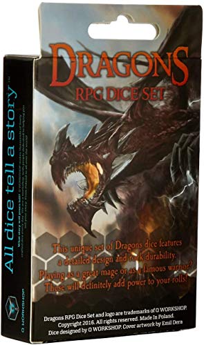 Weiß-Schwarz Drache Würfel Set – Bild 3