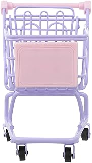 Toyvian 2 Peças Mini Carrinho De Compras Carrinho De Compras Pequeno Carrinho De Compras Brinquedo Mini Boneca Acessórios Misturador Pequeno Mini Carrinho De Compras Supermercado Infantil