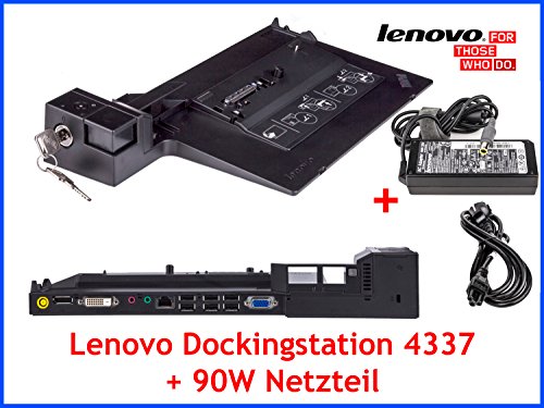 Preisvergleich Produktbild Original Lenovo Dockingstation 4337 mit Schlüssel + Lenovo 90W Netzteil