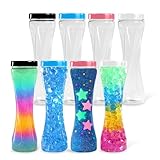 FUN AND MAGIC Sensory Bottle Kit – 8 Leakproof 10 oz Plastic Bottles with Caps – Calm Down Bottle DIY Sensory Bottles Empty – Multisensory Tools for Mindfulness Focus - Sensory Kit (Flex Kit)