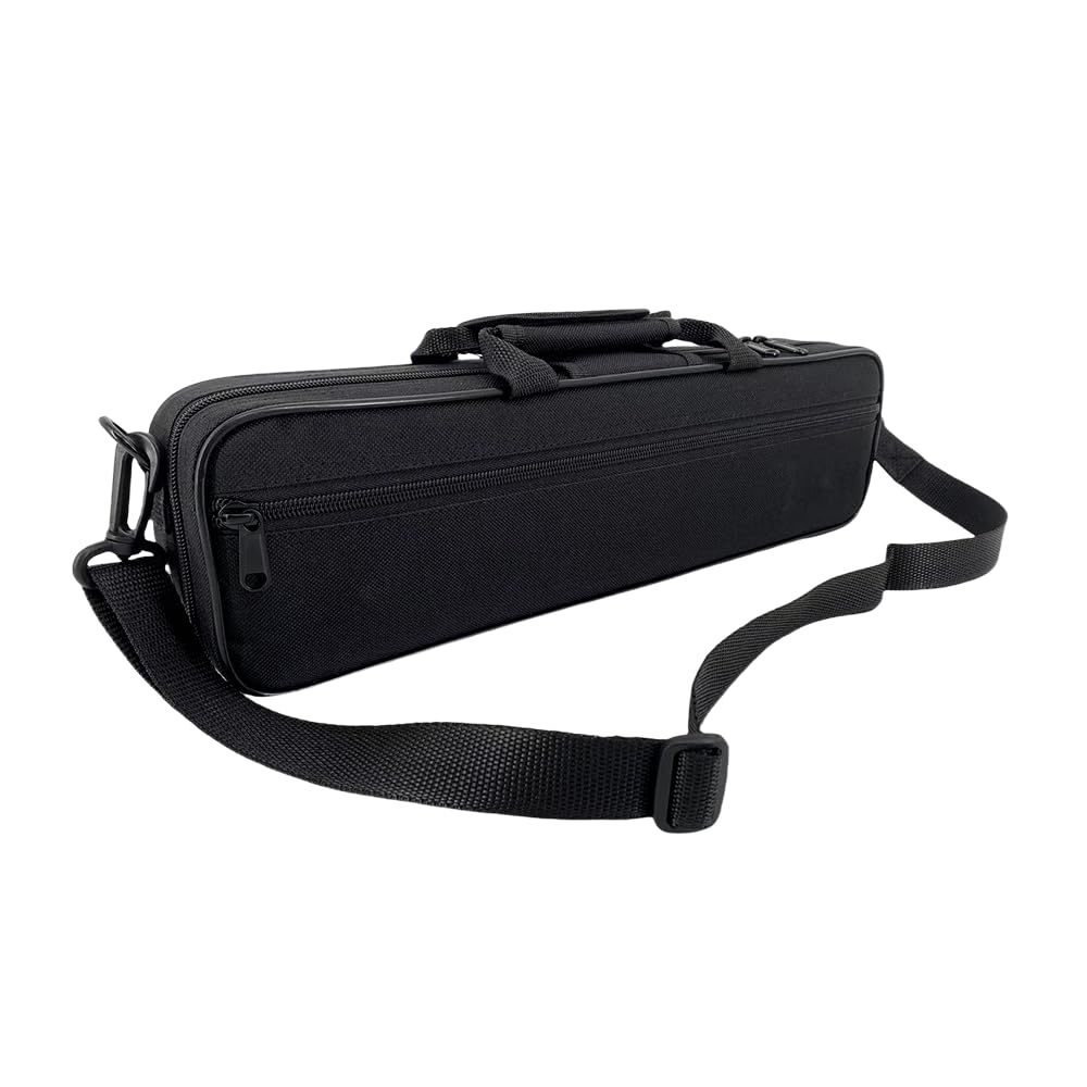 Funda para flauta de 16 agujeros en C, caja de madera dura y ligera, duradera y protectora (nailon)
