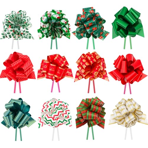 Kinglake KLTJ00486 Christmas Pull Bows 24Pcs Bows cover