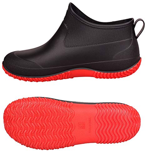 SMajong Rain Boots for Women Waterproof Garden Shoes Men Anti Slip Rubber Ankle Boots Car Wash Shoes Women's Rain Footwear3
