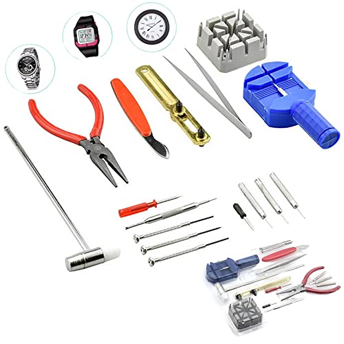 Kit Relojoeiro Ferramentas De Relógio Pulso Digital Despertador 16 Peças