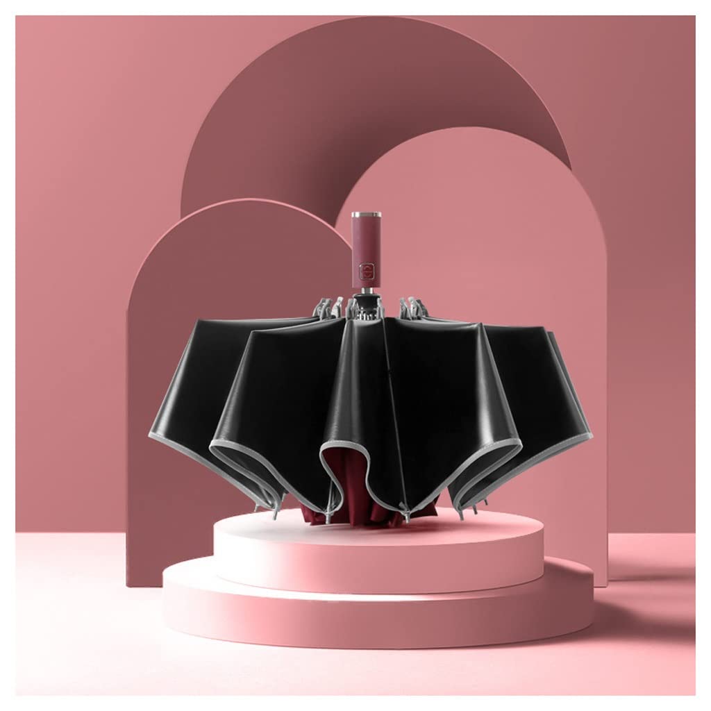 Parapluie de voyage automatique TUSUOD noir à 10 os pour homme d'affaires