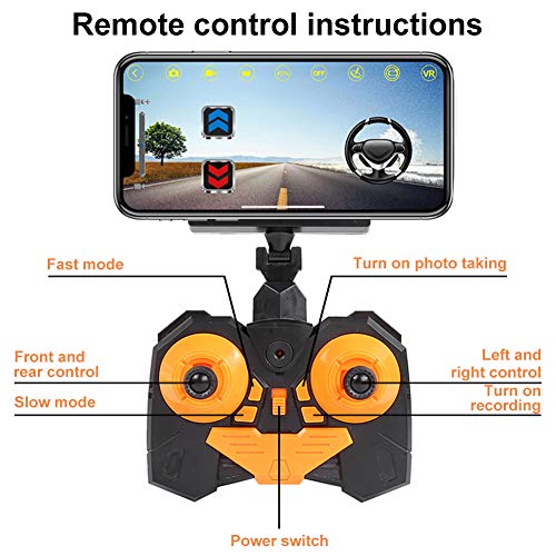 Hobbyist Grade 1:18 Remote Control Car, Camera Alloy Off Road RC Truck 4WD High Speed Fast Racing Electric Hobby Toy Off Road 2.4Ghz All Terrain Monster Vehicle Truck for Boys Kids Xmas Birthday Gift