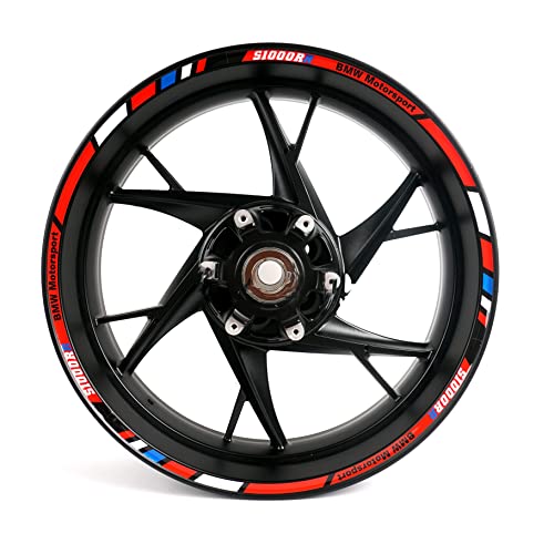 Tiras adhesivas adhesivas para llantas de 43 cm, diseñadas para S1000RR, accesorios de motocicleta, impermeables, reflectantes, color rojo, S 1000, S1000 RR 1000RR