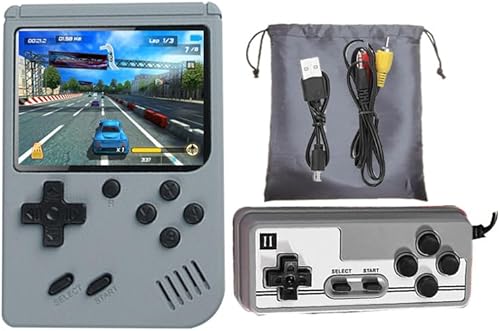 Juego de mano retro para niños y adultos, mini consola de juegos 500 en 1 incorporada para niños y niñas, máquina de videojuegos clásica 2 jugadores