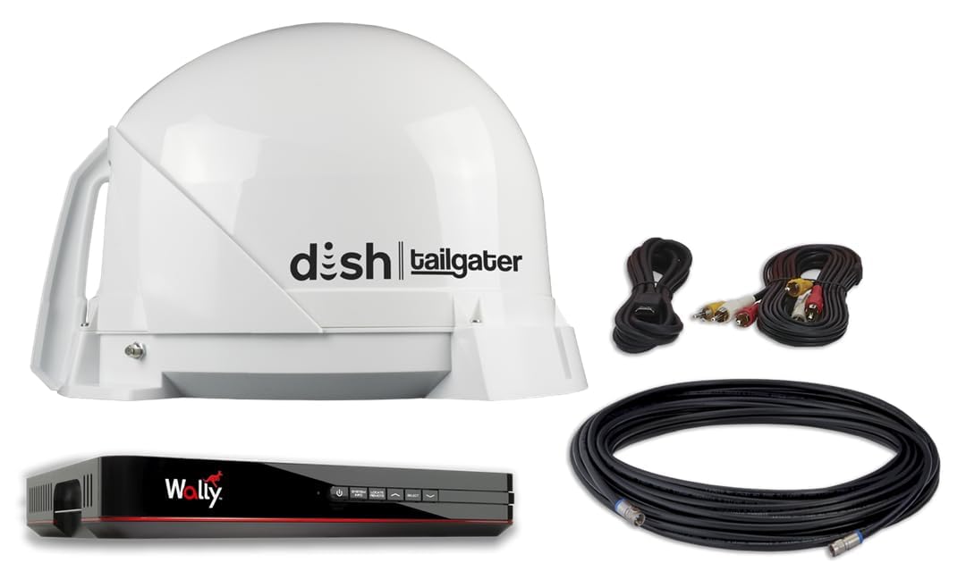 KING DT4450 DISH Tailgater Bundle - Portable/Roof Mountable Satellite TV Antenna and DISH Wally HD Receiver , White , Western & Eastern Arc Satellites-picture-16