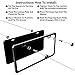 Goodcover 2Pcs BMW Logo License Plate Cover,Stainless Steel License Plate Frame for BMW