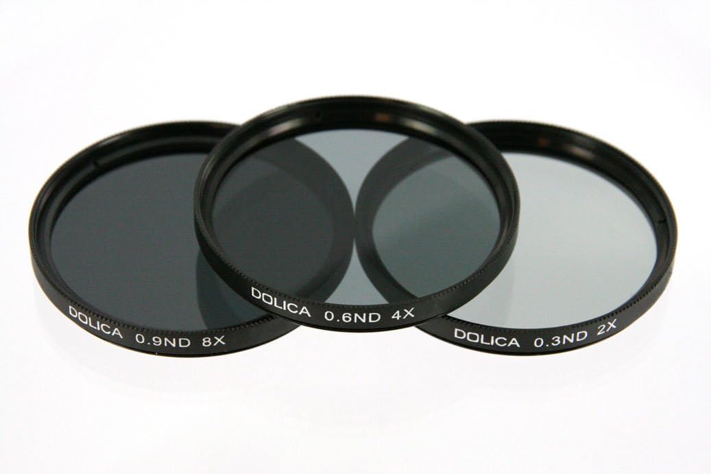 Dolica CF-NDK62 62mm 0.3, 0.6, 0.9ND Neutral Density Filter Kit