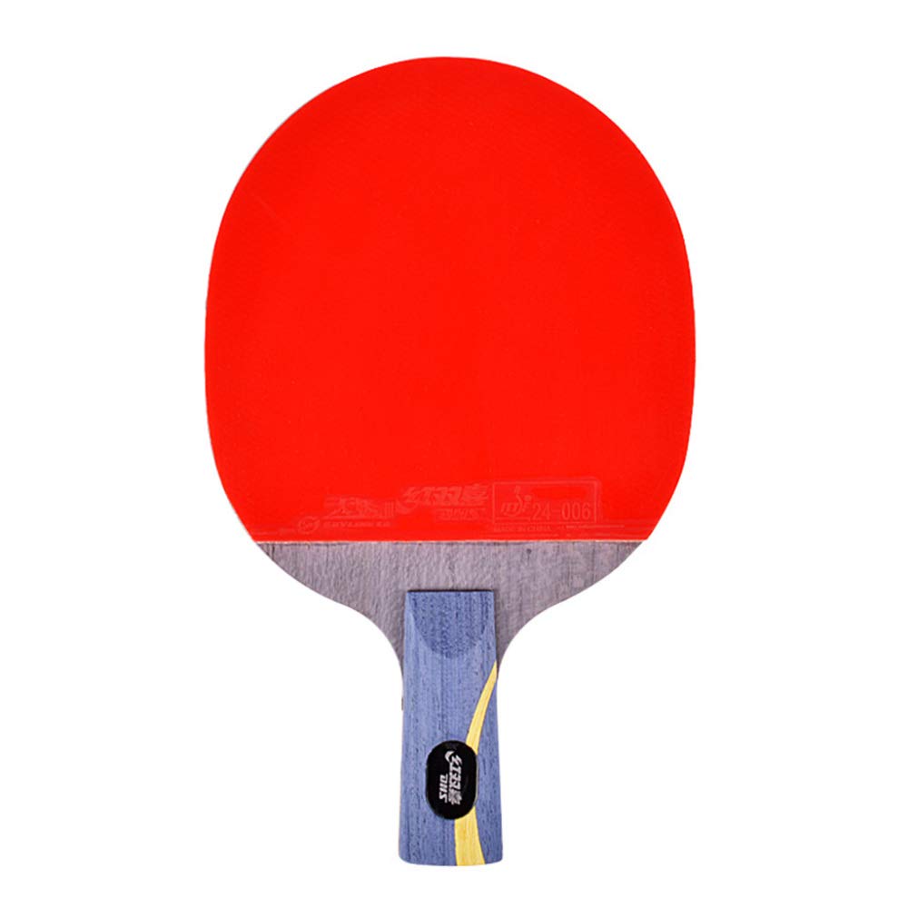 Racchetta da Ping-Pong, Mazza da Ping Pong Professionale, Racchetta Competizione con Custodia/Marrone/Manico Lungo(Blue,Long Handle)