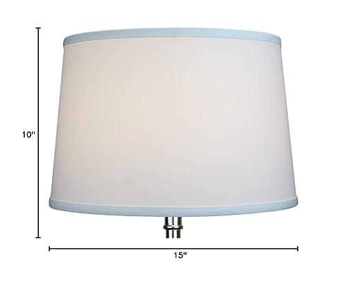 Miniatura 6 de FenchelShades.com 13 pulgadas de diámetro superior x 15 pulgadas de diámetro inferior x 10 pulgadas de alto, pantalla de tambor de tela, accesorio