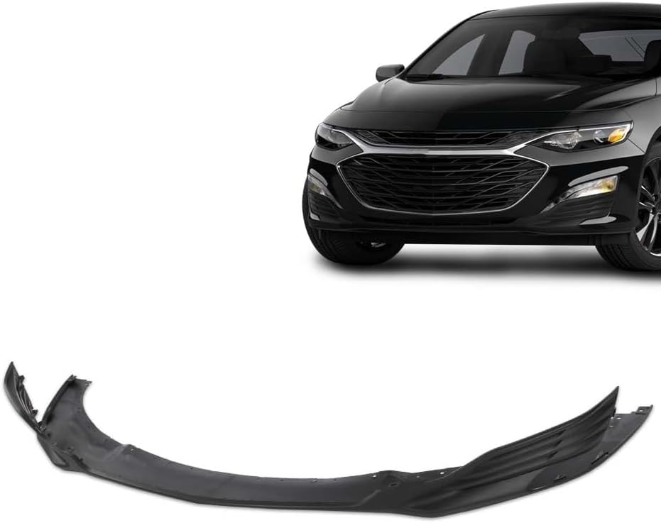 G-PLUS Front Lower Bumper Cover Lip Protector, Lip Spoiler Splitter Diffuser Compatible with Chevy Malibu 2019 2020 2021 Front Bumper Chin Spoiler Lip Splitter Cover Trim