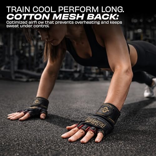 Image of Nivia X Punjab Kings Enduro Cross Training Gloves - Breathable Mesh Back, Flexible 4-Way Stretch Fit, Durable Grip for Gym & Functional Training, Small
