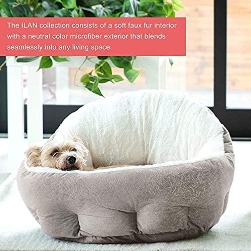 Queta Hundebett Mit Hoher Rückenlehne – Hundesofa, 60x57x27 Cm, Abnehmbar & Waschbar