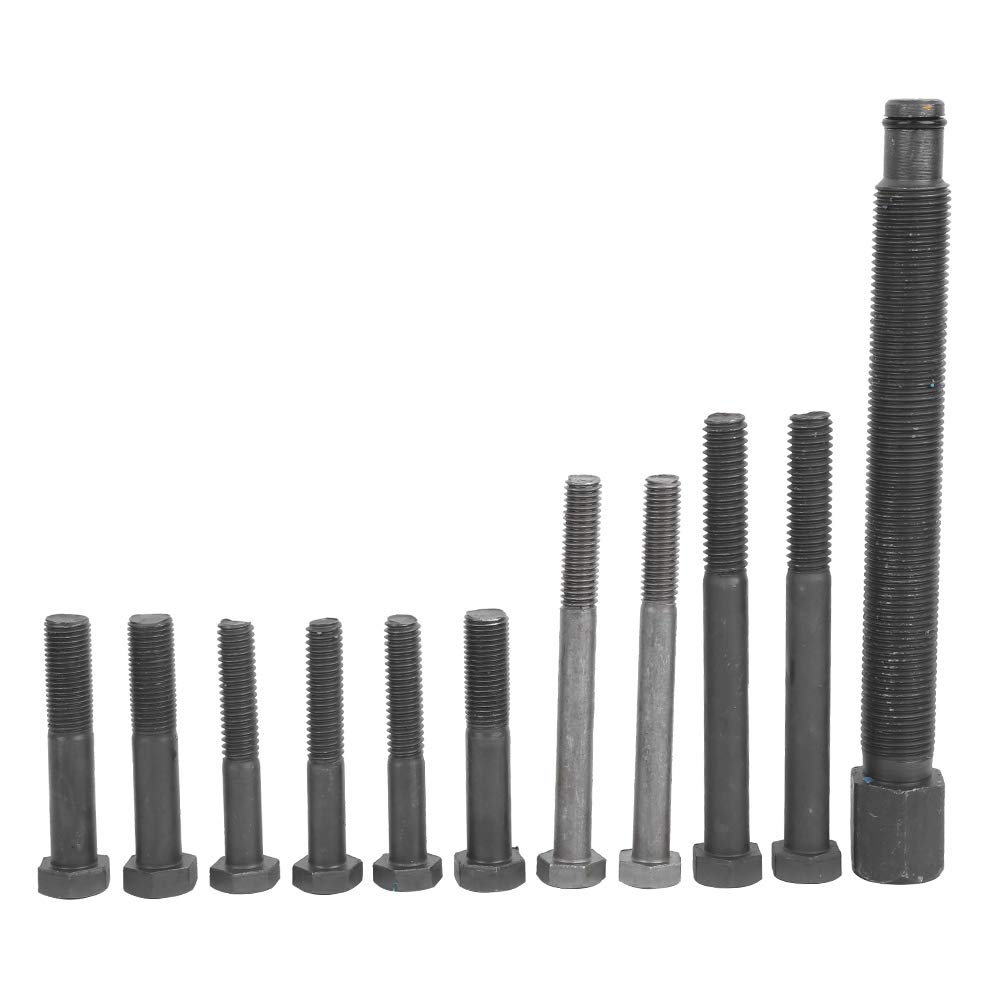 Qiilu Kit estrattore Volante, 13 Pezzi Kit estrattore Volante Kit rimozione bilanciatore armonico Puleggia Ingranaggi Strumento di Riparazione Auto