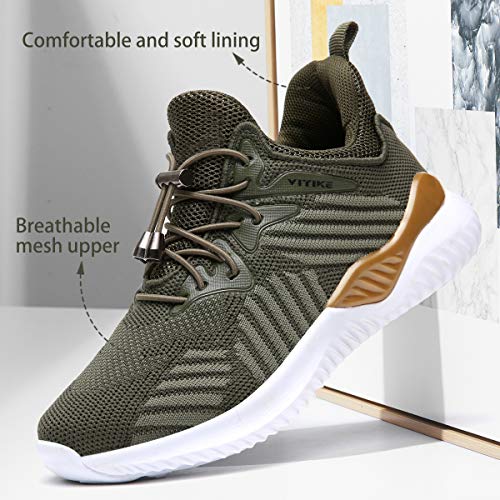 Image of VITUOFLY Boys Girls Sneakers Kids Mesh Lightweight Running Tennis Shoes