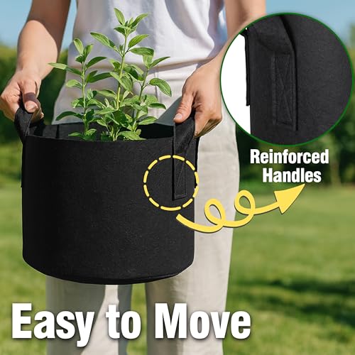Image of 12-Pack 3 Gallon Grow Bags