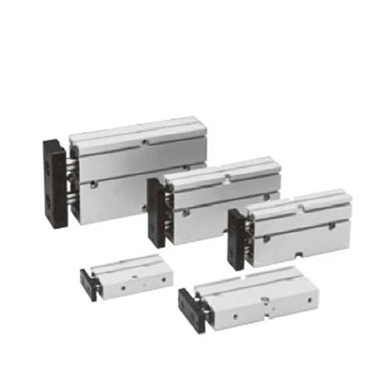 Vérin pneumatique à double tige TBDA25X100 pour guidage précis