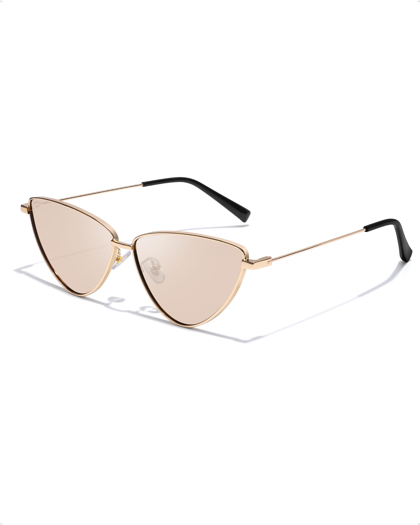 IGnaef Retro Vintage Cat Eye Sunglasses for Women Trendy Fun Cateye Glasses UV400 Protection IF385