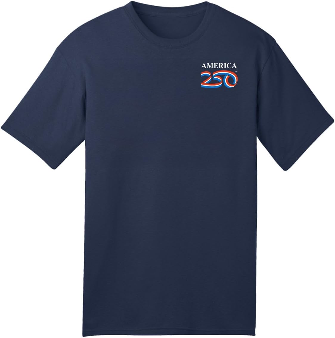 250 Anniversary USA Shirt, America250 Official Modern Logo Premium Cotton Tee 4.2oz, Merchandise