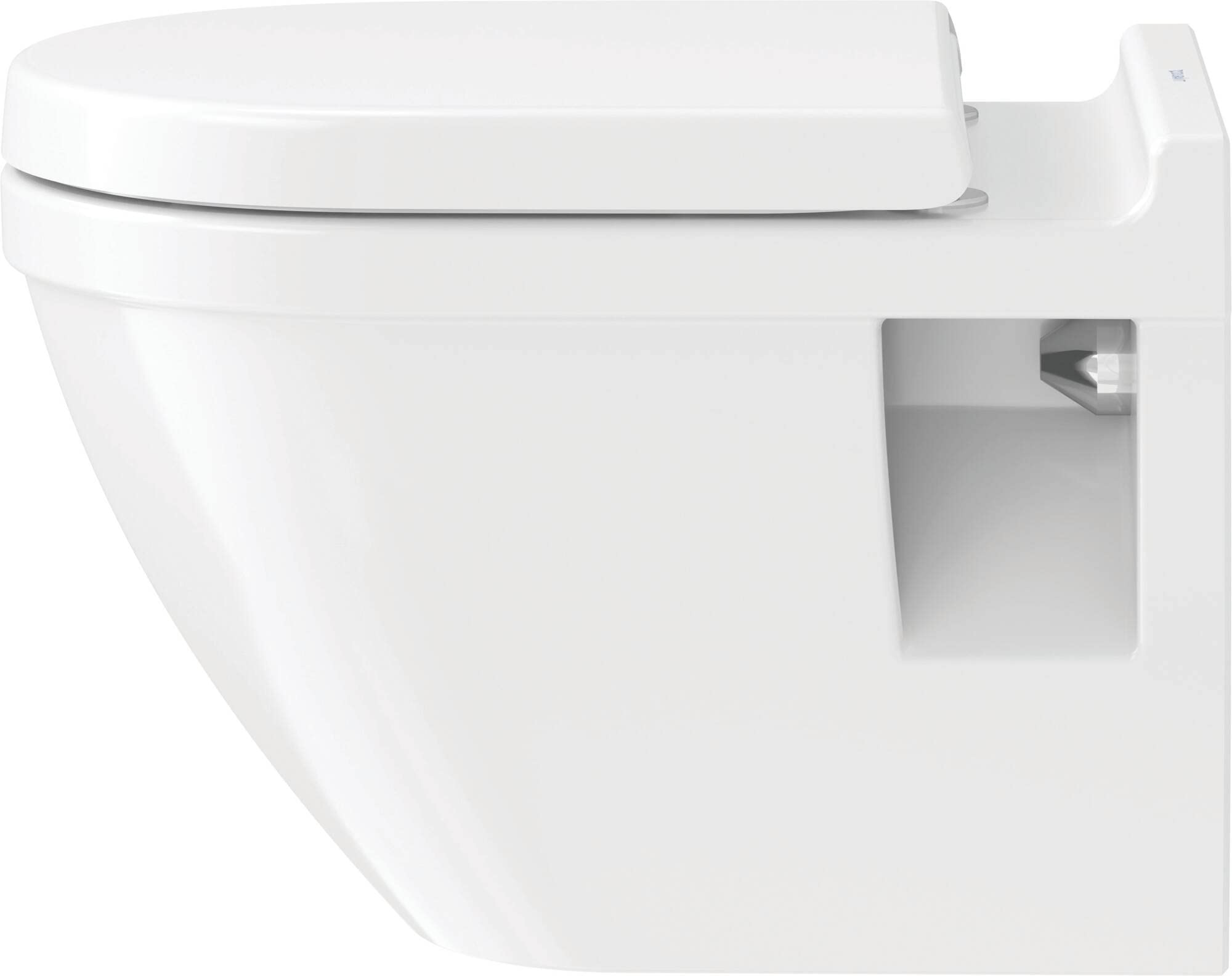 Duravit 2200090000 Starck 3 Wall Mount Toilet Bowl, White Finish  