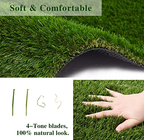 image for Goasis Lawn Realistic Thick Artificial Grass Turf 3.3FTX5FT-Indoor Out
