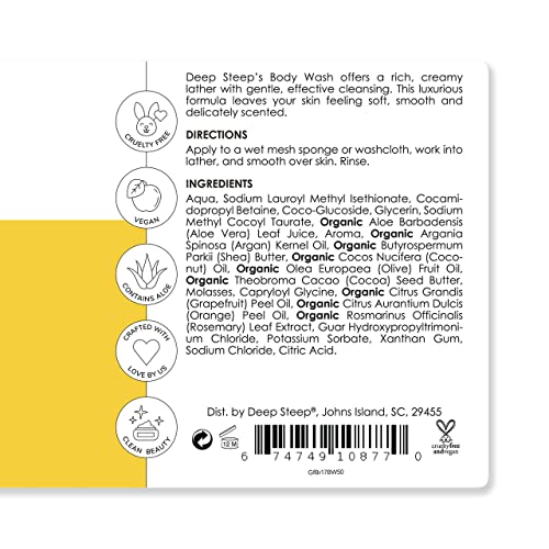 Deep Steep Grapefruit Bergamot Body Wash, 17 Fz #TOP1