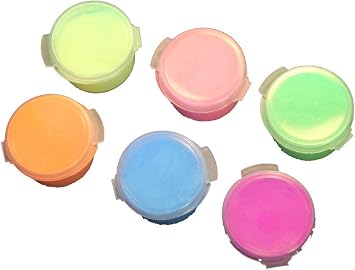 6 Color Glow in the Dark Sample Set Day Visible Fluorescent Strontium Aluminate Pigment Powder