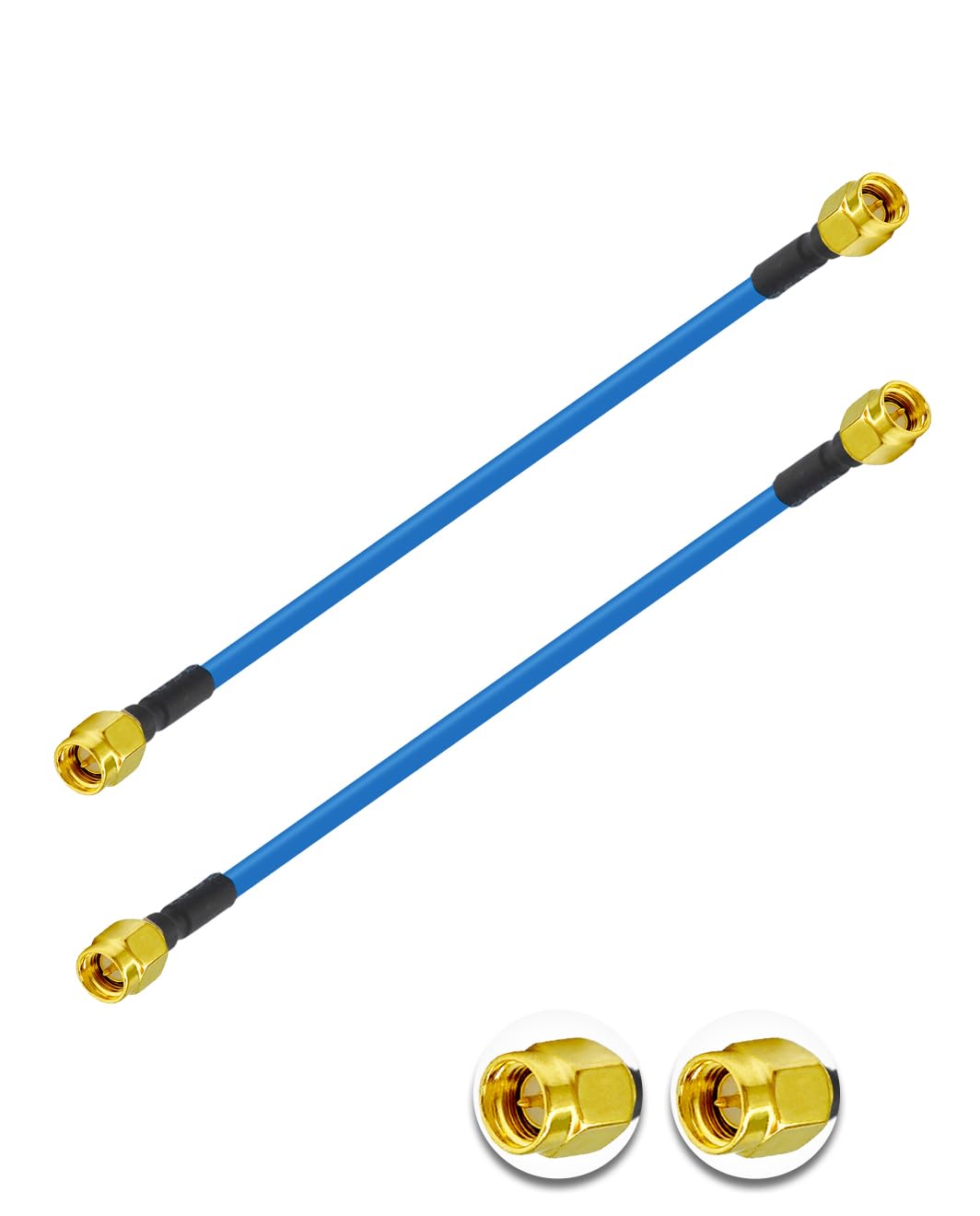 Zestaw 2 kabli koncentrycznych SMA męski do SMA męski RF SMA RF Coax Pigtail 15 cm RG402 SMA męski 50 Ohm Kabel przedłużający o niskiej stratności
