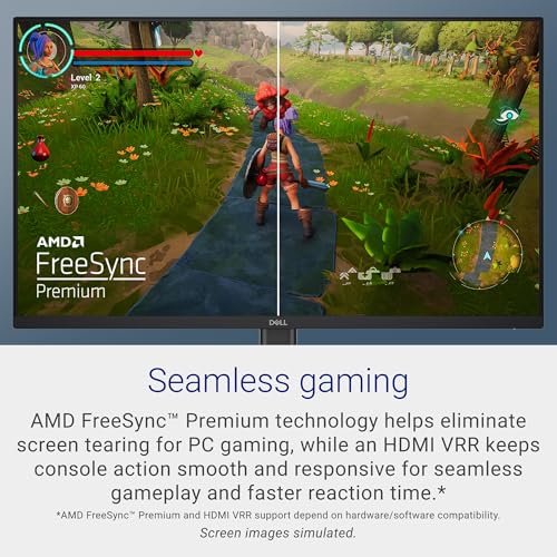 Dell 24 Gaming Monitor - SE2426HG, Full HD (1920x1080), 240Hz, Fast IPS, 0.5ms, AMD FreeSync Premium, 99% sRGB, HDR10, VESA (100x100mm), DisplayPort, 2 HDMI, 3 Year Warranty, Black - Image 5