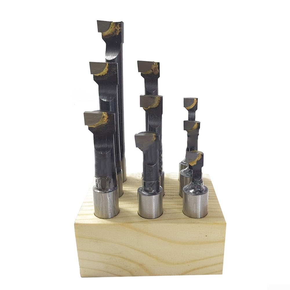 Bohrstangen-Set, Hartlegierung, 12 mm Schaft, Bohrstangen-Set, Stahl, CNC-Drehmaschine, Werkzeug, Haltefräsen, Bohrstange für 50 mm Bohrkopf, 9-teilig