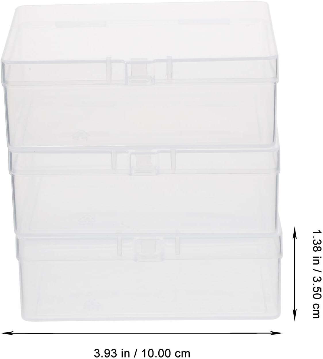 3pcs Plastic Poker Card Storage Box Portable View PP Case image 2