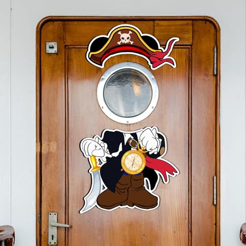 10 Imanes Decorativos Pirata para Puerta con Tema Crucero miniatura 5