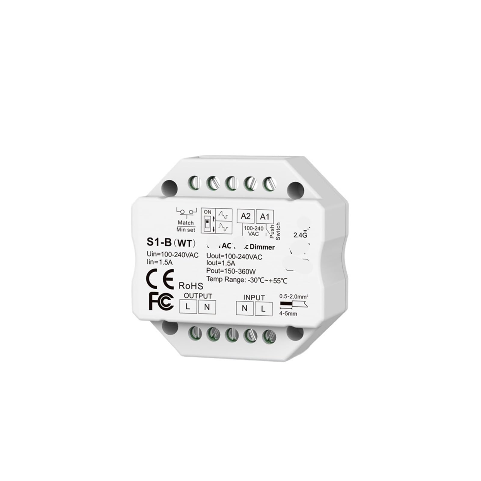 Variateur LED adapté aux ampoules Triac 220V pour régulateur de lumière 230V