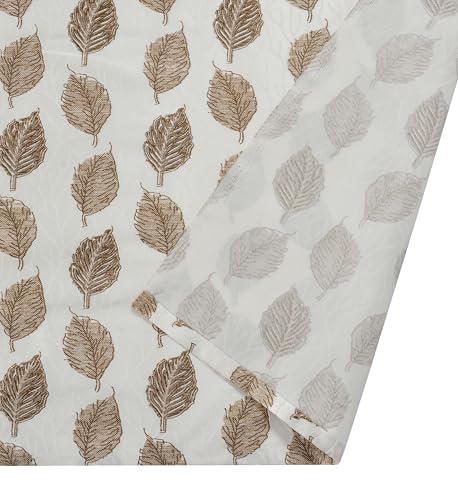 Image of Room Darkening Home Decor Curtains for Living Room, Bedroom Doors and Windows Panel, Parda, Eyelets Hanging, Brown, 4 x 9 Feet, Pack of 2