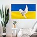 Produktbild 1PCS Ukraine Flagge 90x150cm (Peace Pigeon),Wir alle sollten den Frieden lieben! (A)