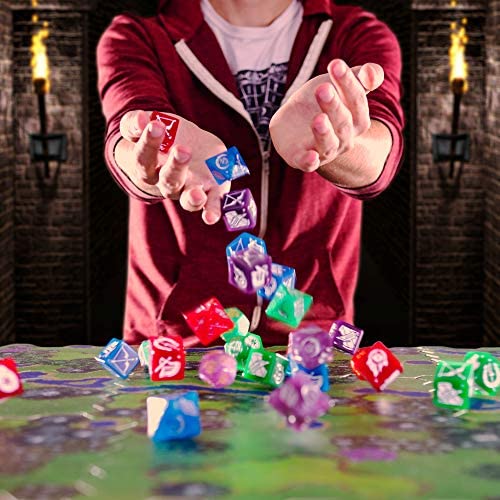 Wiz Dice - Dice Wars: Heroes Of Polyhedra - Tabletop Strategy Board Game For 2-4 Players With Illustrated Cards, Miscellaneous Dice Set And A Large Modular Hex Grid - Ages 14 And Up - 11 X 10 X 4 #TOP3