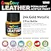 Crazy Colors 24K Gold Metallic Premium Acrylic Leather and Shoe Paint, 2 oz Bottle - Flexible, Crack, Scratch, Peel Resistant - Artist Create Custom Sneakers, Jackets, Bags, Purses