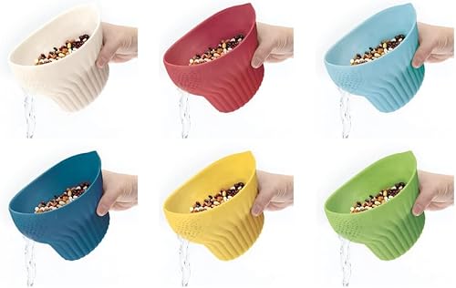 Miniatura 4 de Talisman Designs Enjuague y colador medido 2 en 1  Capacidad para hasta 2 tazas  Colador de alimentos  Cesta de lavado de frutas  Colador y colador