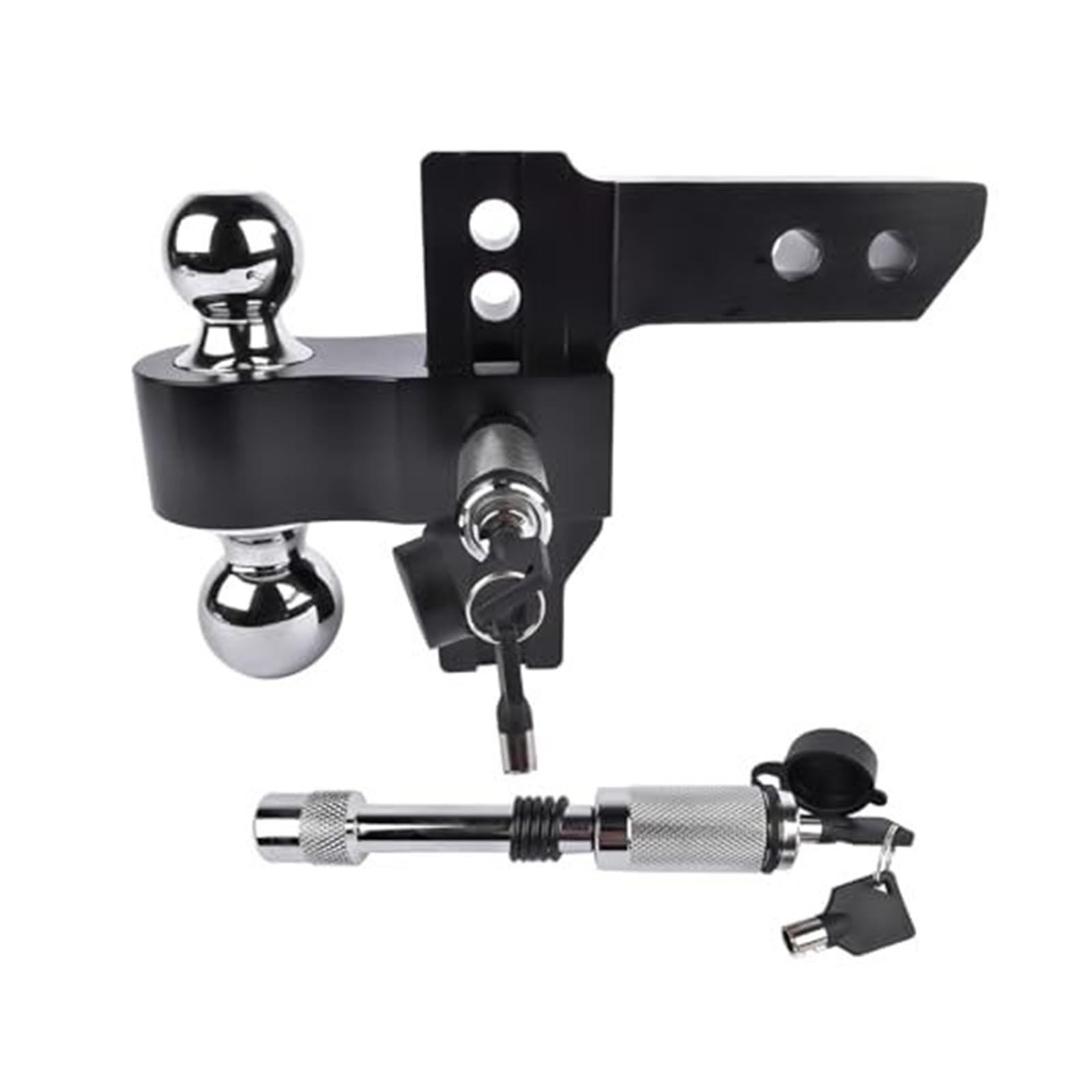 Trailer Hitch, Fits 2 Inch Receiver, 6 Drop Rise, 12,500 LBS Tow for Truck