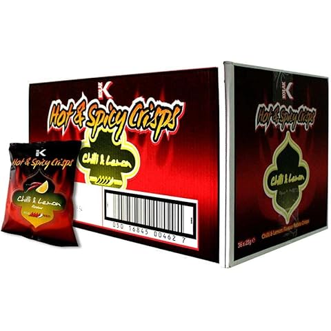 Kolak Hot and Spicy Chilli Lemon Crisps 25g Pack of 36 Cover