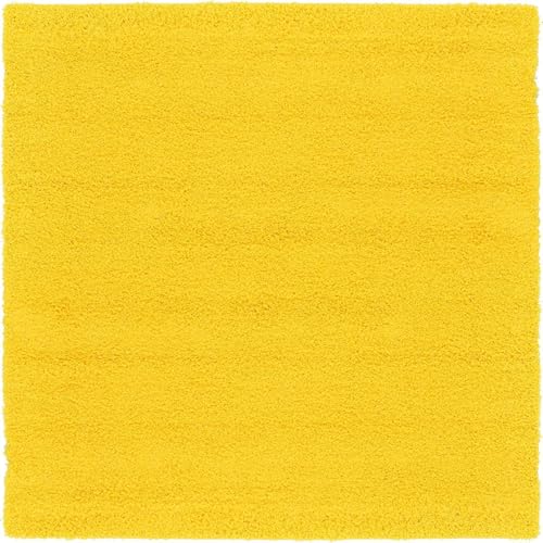 Image of Plain Rugs and Carpet and Carpets for Hall and Drawing Room 5x8 Feet Yellow Color