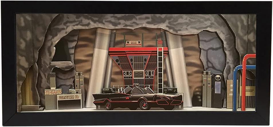 Batman Batcave interior shadowbox diorama - memorabilia picture art collector gift
