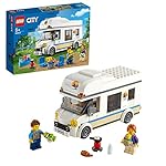LEGO 60283 City Grandes Vehículos Autocaravana de Vacaciones, Set de Juego para Niños y Niñas +5 Años, con Minifiguras