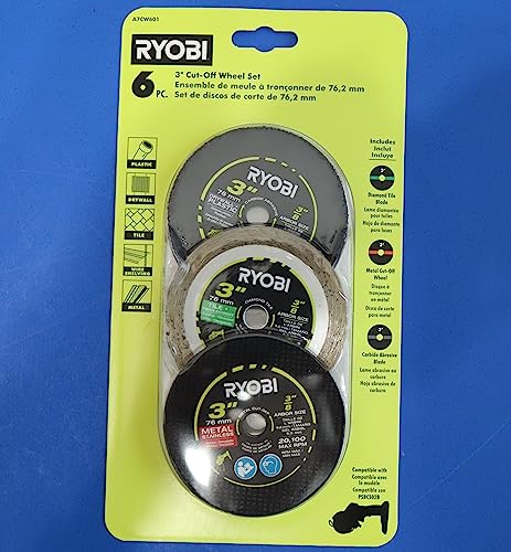 Ryobi 3 in. Carbide Cut Off Wheel Set (6-Piece) image 4