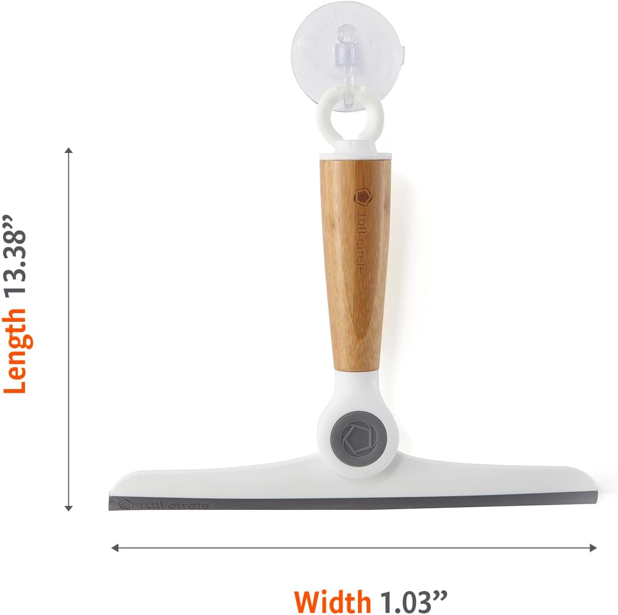 Wipe Out, Pivoting Shower Squeee with Hanging Hook and